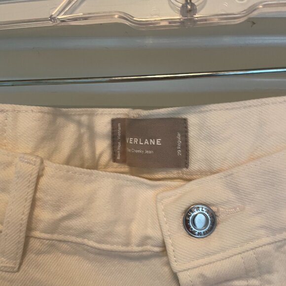 Everlane High-waisted Straight Leg Jeans White - Picture 3 of 3